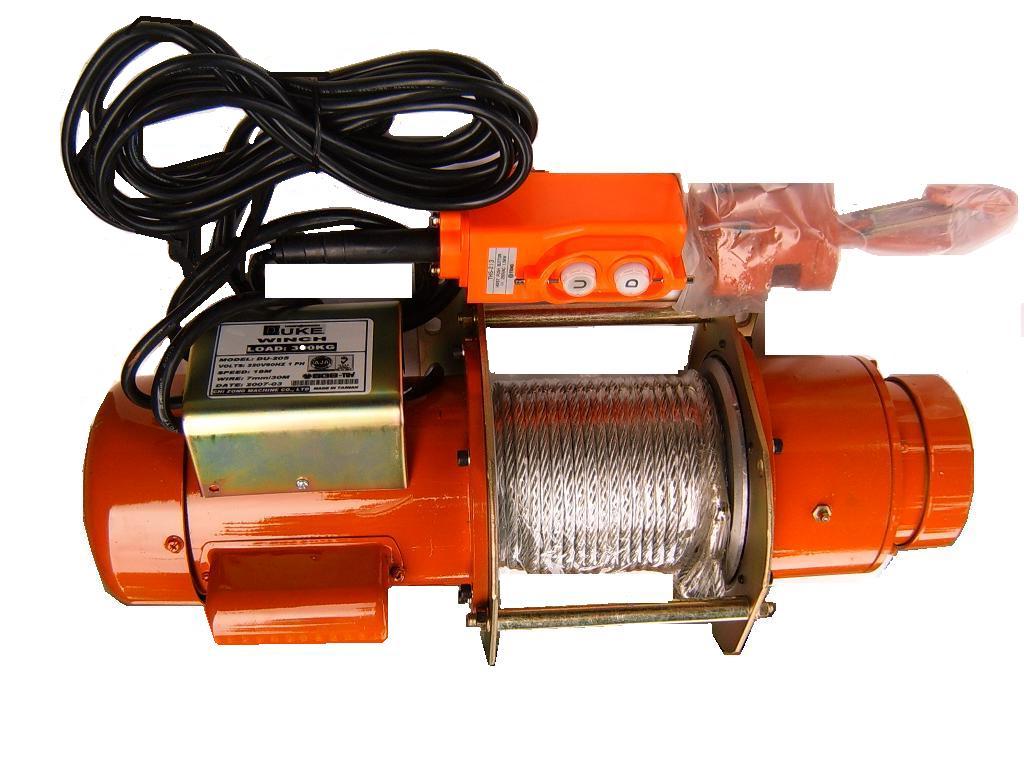 臺灣DUKE電動鋼索吊貨卷揚機|DU-205 DU-210迷你吊貨卷揚機